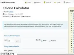 Sites similar to calorie-counter-chart.com