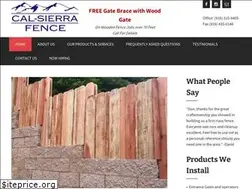 Sites similar to calsierrafence.com