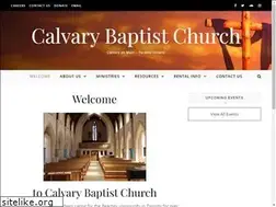 Sites similar to calvary-baptist-church.ca