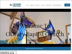 Sites similar to calvarybaptist-haverhill.org