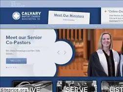 Sites similar to calvarybaptistdc.org