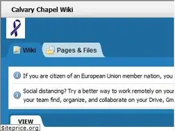Sites similar to calvarychapel.pbworks.com