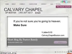 Sites similar to calvarychapelboston.com