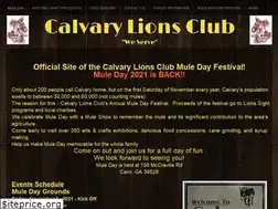 Sites similar to calvarylionsmuleday.com