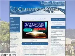 Sites similar to calvaryroadbaptist.church