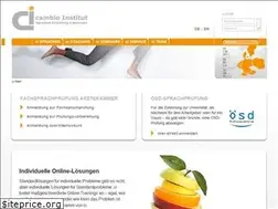 Sites similar to cambio-institut.de
