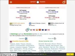 Sites similar to cambiohorario.com