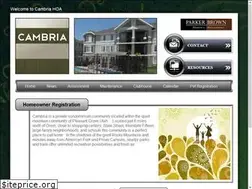 Sites similar to cambriahomeowners.com