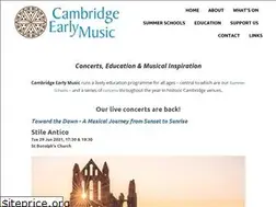 Sites similar to cambridgeearlymusic.org