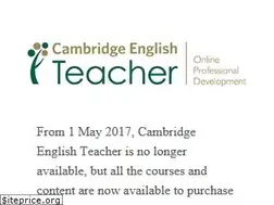 Sites similar to cambridgeenglishteacher.org