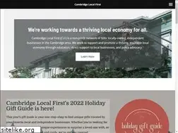 Sites similar to cambridgelocalfirst.org