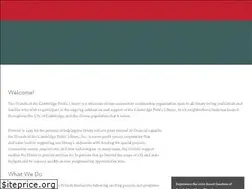 Sites similar to cambridgepubliclibraryfriends.org