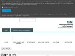 Sites similar to cambridgeshireandpeterboroughccg.nhs.uk