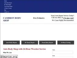 Sites similar to cambronbodyshop.com