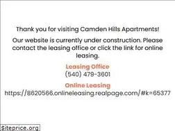 Sites similar to camdenhillsapts.com