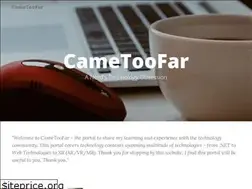 Sites similar to cametoofar.com