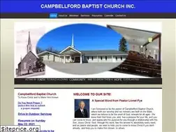 Sites similar to campbellfordbaptist.org