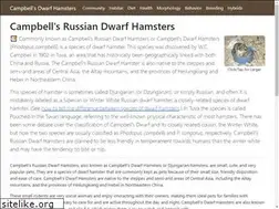 Sites similar to campbellsdwarfhamsters.com
