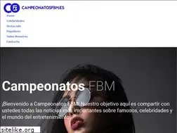 Sites similar to campeonatosfbm.es