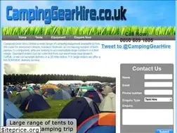 Sites similar to campinggearhire.co.uk