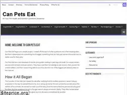 Sites similar to can-pets-eat.com