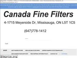 Sites similar to canadafinefilters.com
