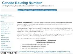 Sites similar to canadaroutingnumber.com