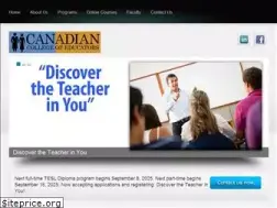 Sites similar to canadiancollegeofeducators.ca