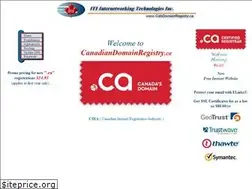 Sites similar to canadiandomainregistry.ca