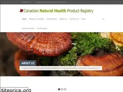Sites similar to canadiannaturalhealthproductregistry.com
