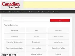 Sites similar to canadianstoreguide.com