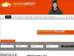 Sites similar to canadianuniversityrealestate.com