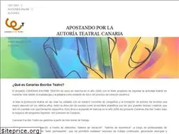 Sites similar to canariasescribeteatro.es