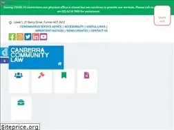 Sites similar to canberracommunitylaw.org.au