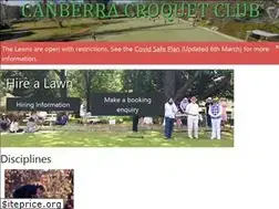 Sites similar to canberracroquet.org.au