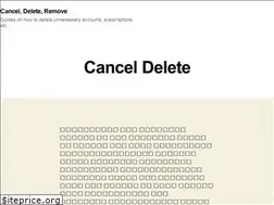 Sites similar to canceldelete.com
