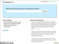 Sites similar to cancelhero.com