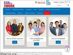 Sites similar to cancerandwork.ca
