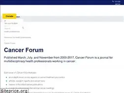 Sites similar to cancerforum.org.au