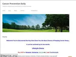 Sites similar to cancerpreventiondaily.com