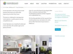 Sites similar to cancerspecialists.com.au