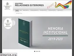 Sites similar to cancilleria.gob.bo