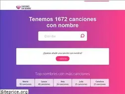 Sites similar to cancionesconnombre.com