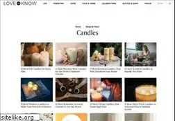 Sites similar to candles.lovetoknow.com