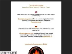 Sites similar to candles4assange.de