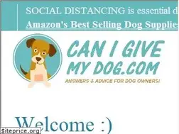 Sites similar to canigivemydog.com
