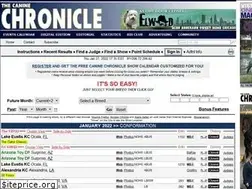 Sites similar to caninechronicleshowcalendar.com