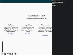 Sites similar to caninepeaceofmind.com