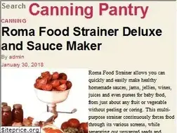 Sites similar to canningpantry.com