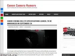 Sites similar to canoncamerarumors.com